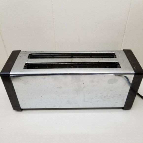 Sunbeam Kitchen Sunbeam Toaster 4 Slice 2 Long Slots Chrome Pastry
